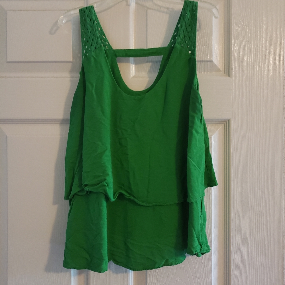 Green blouse